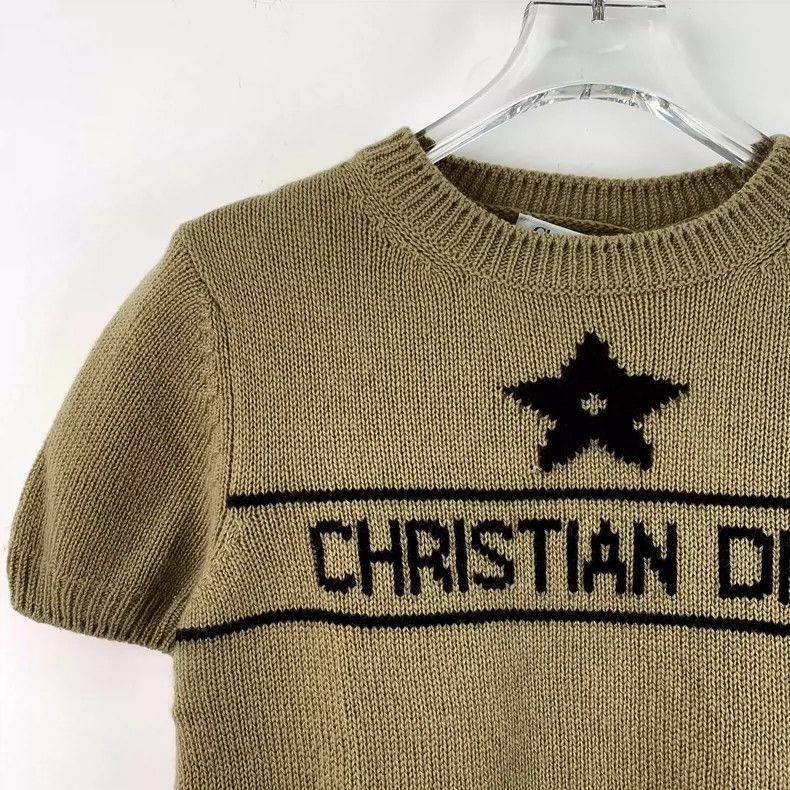 Dior Christian Dior Short Sleeve Knit Sweater Size XS / US 0-2 / IT 36-38 - 3 Thumbnail
