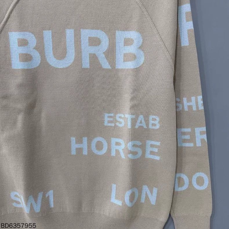 Burberry Burberry Logo Wool Sweatshirt in Khaki Size XS / US 0-2 / IT 36-38 - 5 Thumbnail
