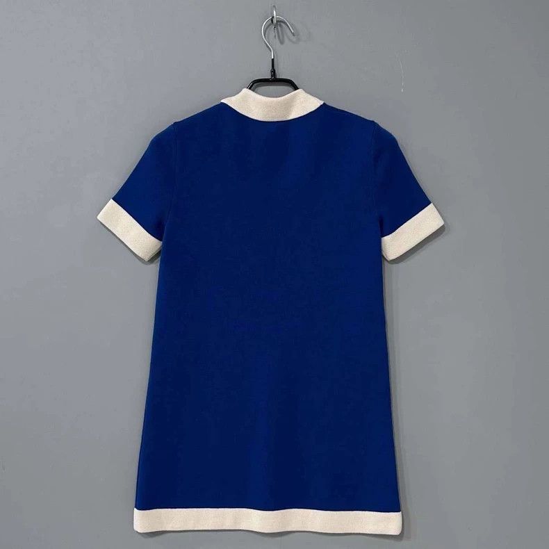 Gucci Blue Logo Knit Dress by GUCCI Size XXS / US 00 / IT 34 - 3 Thumbnail