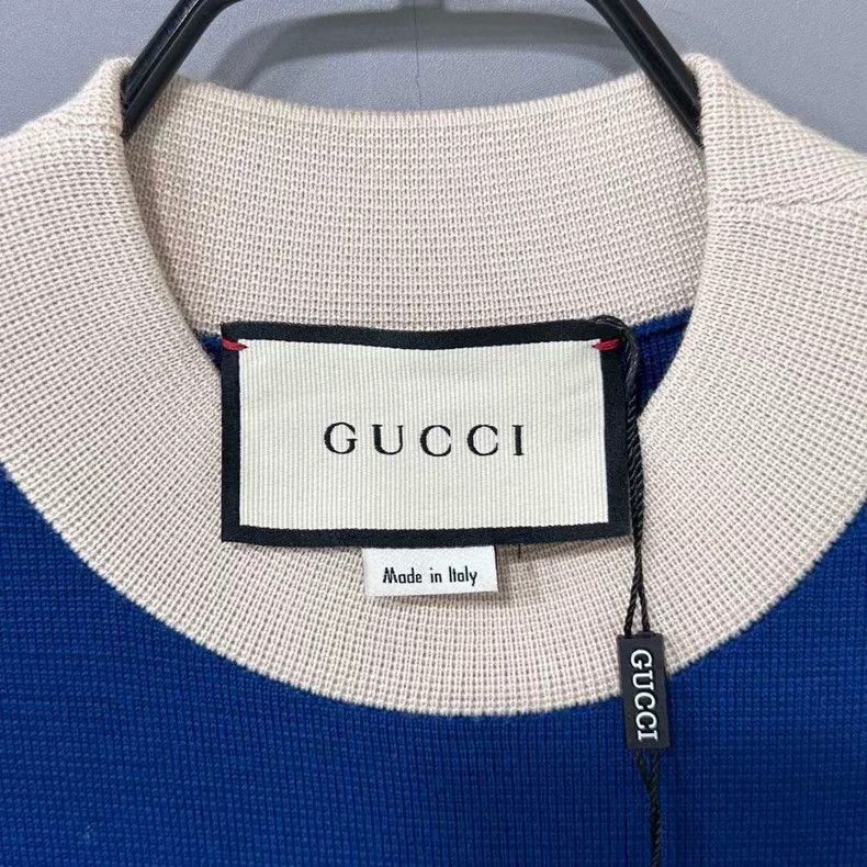 Gucci Blue Logo Knit Dress by GUCCI Size XXS / US 00 / IT 34 - 5 Thumbnail
