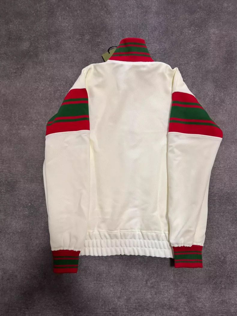 Gucci GUCCI Zip-Up Knit Jacket in Ivory Color Size XXS / US 00 / IT 34 - 2 Thumbnail