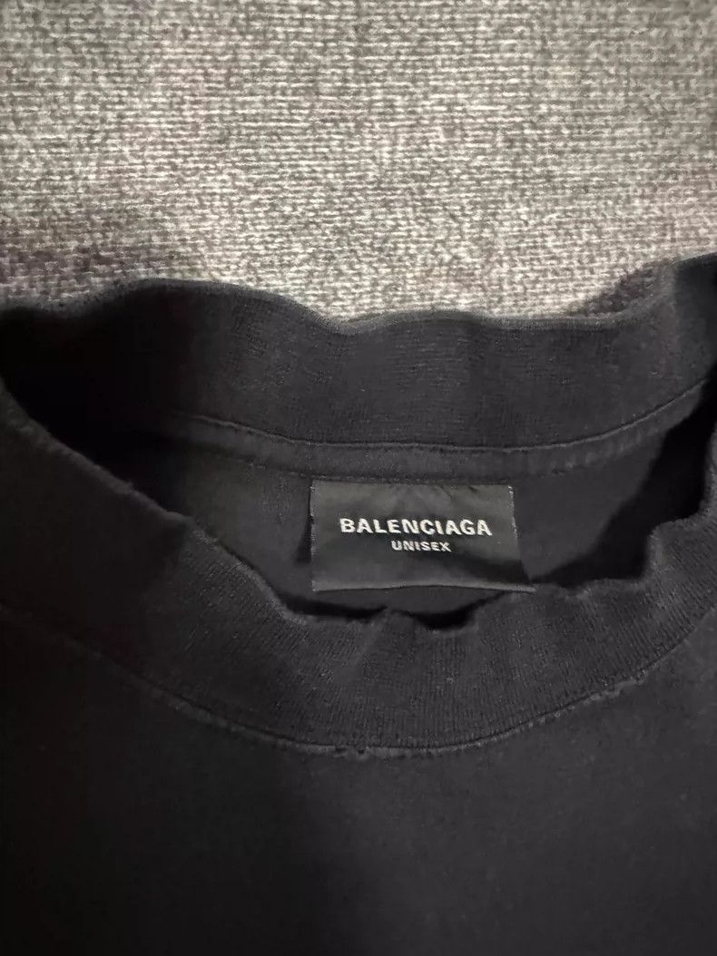 Balenciaga Balenciaga Black Loose Short Sleeve Tee Size XS / US 0-2 / IT 36-38 - 3 Thumbnail