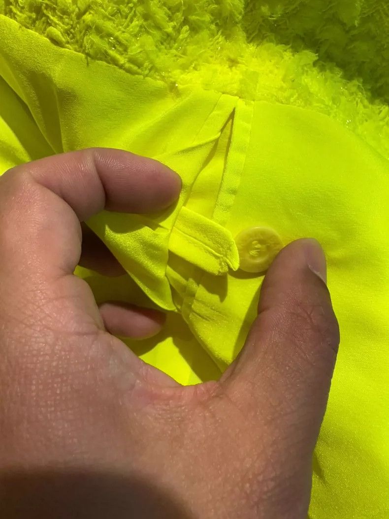 Balmain Balmain Double-Breasted Yellow Blazer Jacket Size L / US 10 / IT 46 - 9 Thumbnail