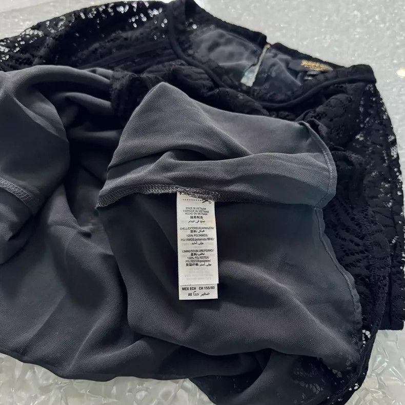 Juicy Couture Juicy Couture Black Lace Short Sleeve Top Size XS / US 0-2 / IT 36-38 - 5 Thumbnail