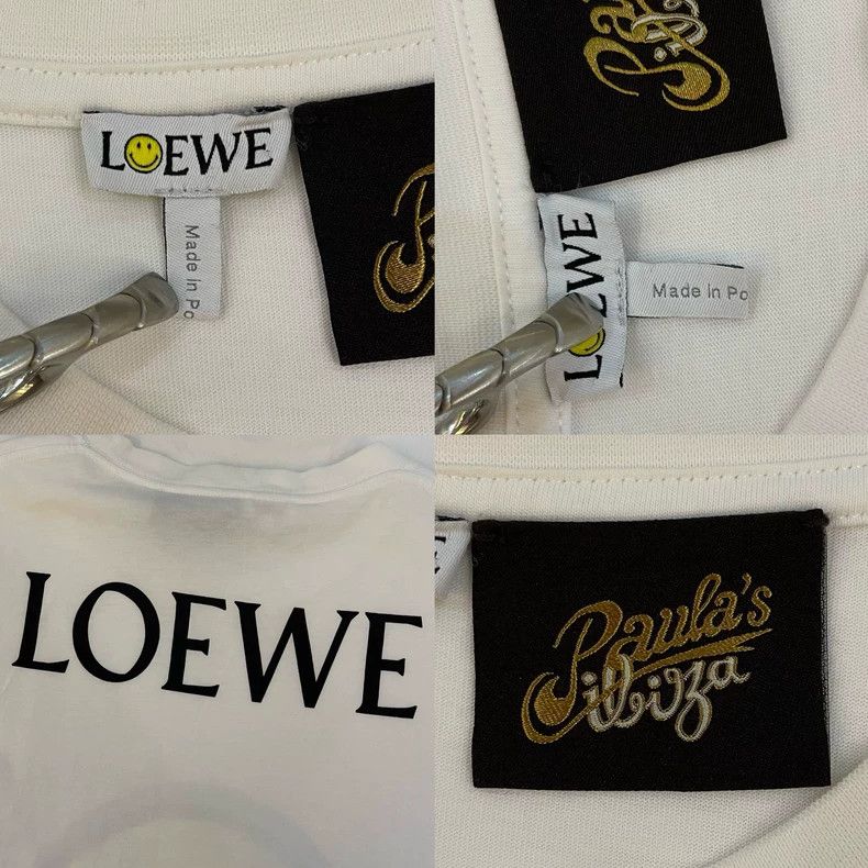 Loewe LOEWE Smiley Graphic Cotton T-Shirt Size S / US 4 / IT 40 - 6 Thumbnail