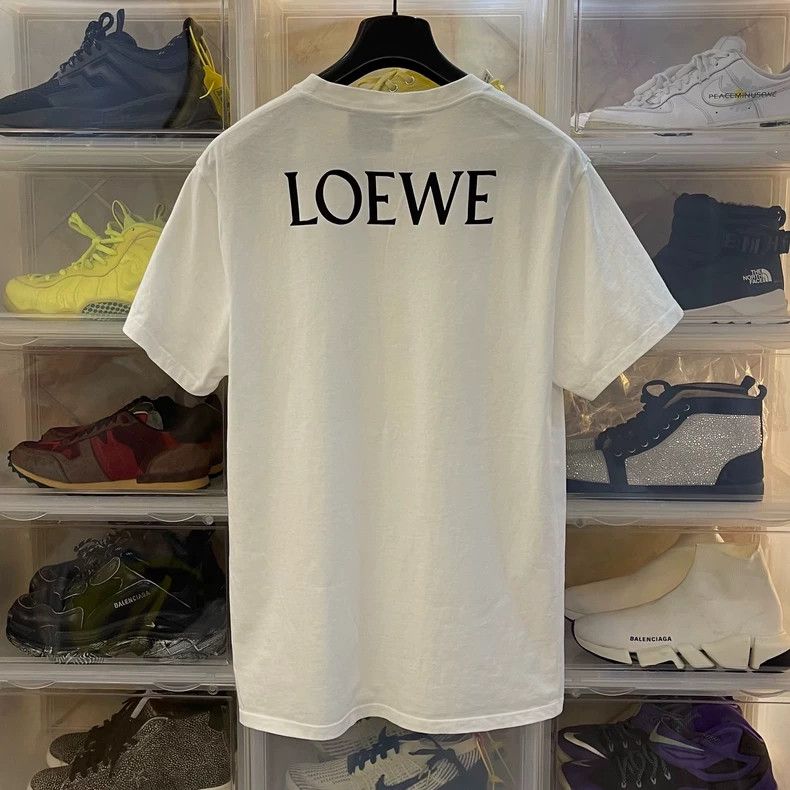 Loewe LOEWE Smiley Graphic Cotton T-Shirt Size S / US 4 / IT 40 - 3 Thumbnail