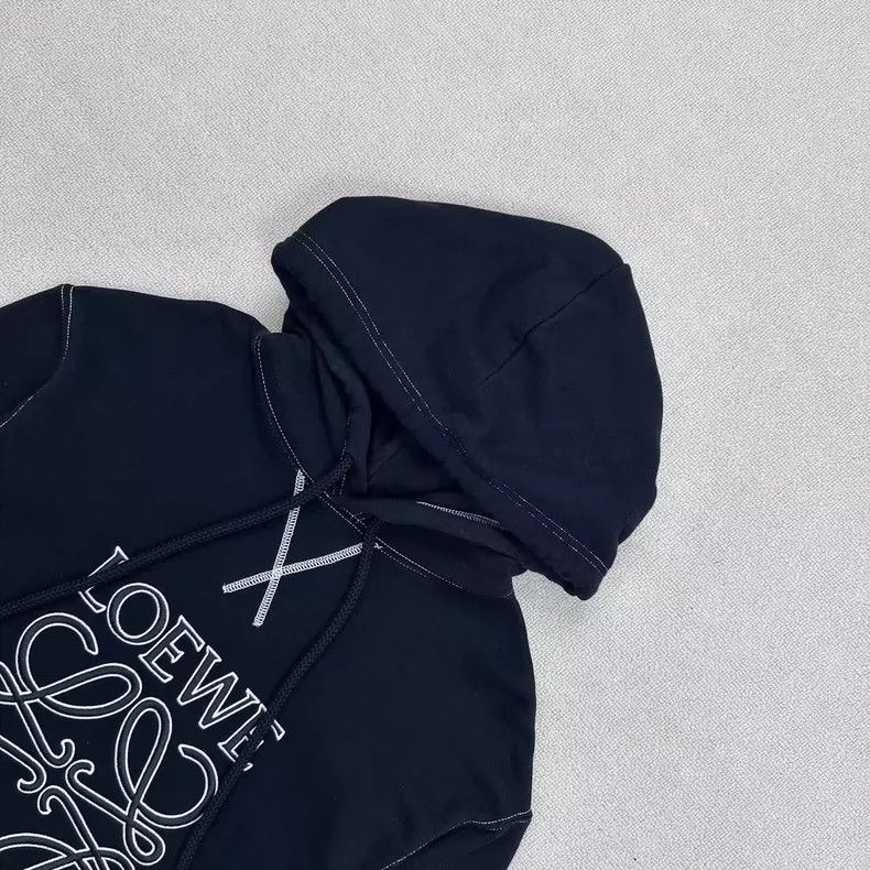 Loewe LOEWE Embroidered Logo Hoodie in Size M Size M / US 6-8 / IT 42-44 - 3 Thumbnail