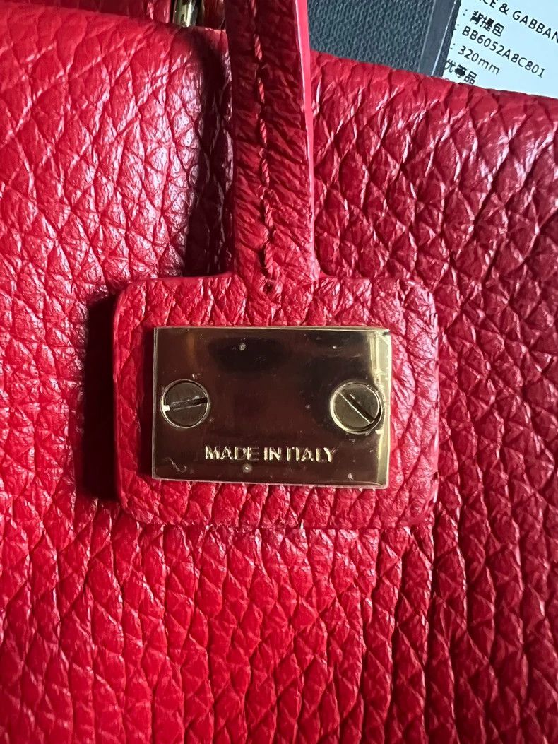 Dolce & Gabbana Dolce & Gabbana Red Leather Handbag Size ONE SIZE - 4 Thumbnail