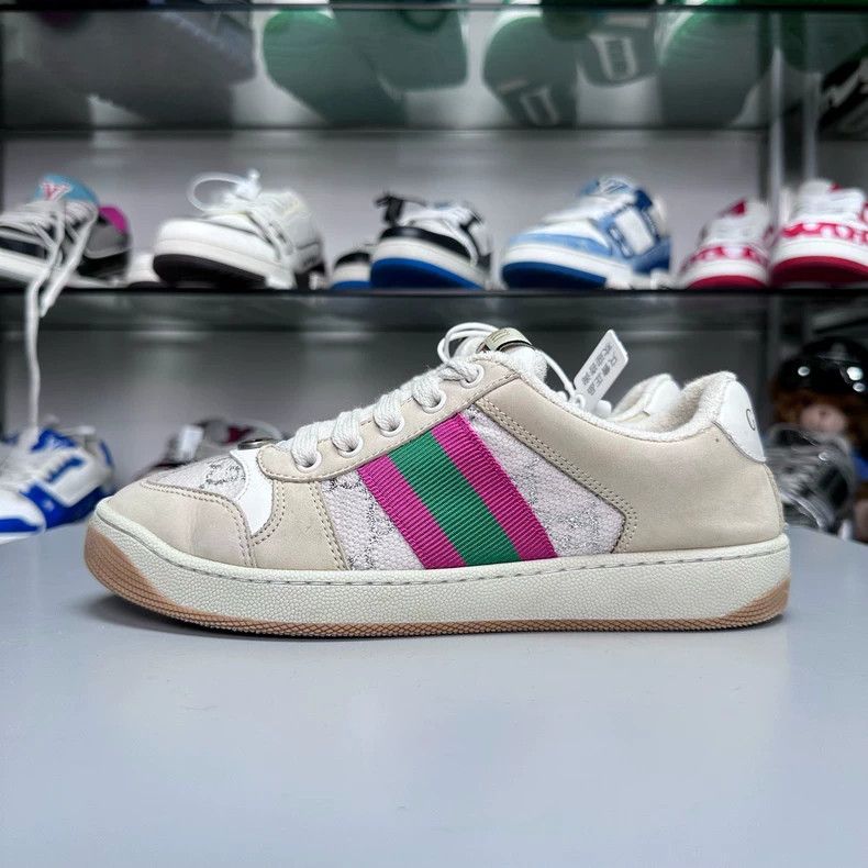 Gucci Gucci Sneakers Pink Green Size 36 Size US 6 / IT 36 - 2 Thumbnail