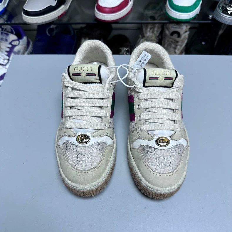 Gucci Gucci Sneakers Pink Green Size 36 Size US 6 / IT 36 - 6 Thumbnail
