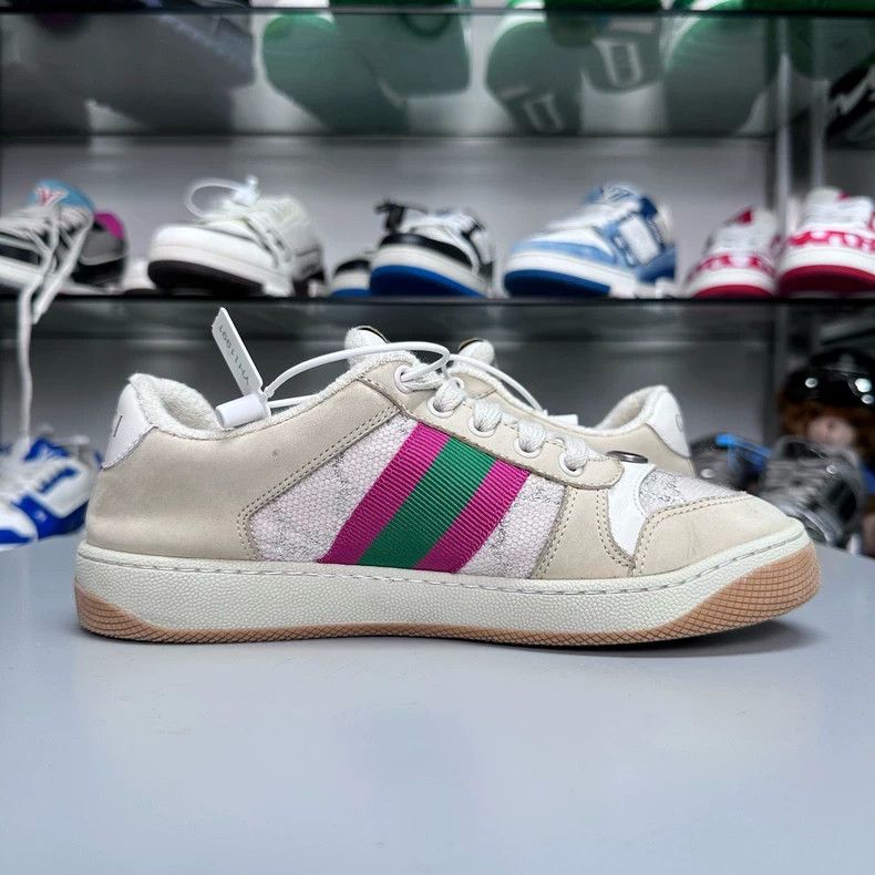 Gucci Gucci Sneakers Pink Green Size 36 Size US 6 / IT 36 - 3 Thumbnail