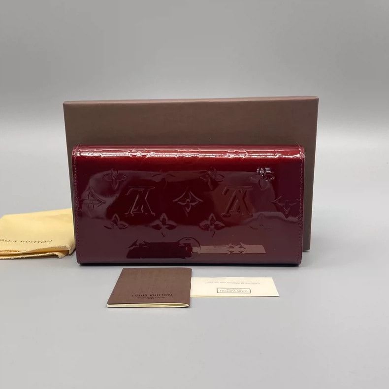 Louis Vuitton Long Red Patent Leather Wallet by Louis Vuitton Size ONE SIZE - 2 Thumbnail