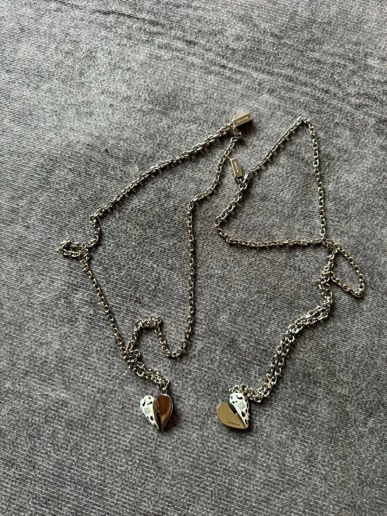 Givenchy Givenchy Heart Necklace with Silver Chains Size ONE SIZE - 3 Thumbnail
