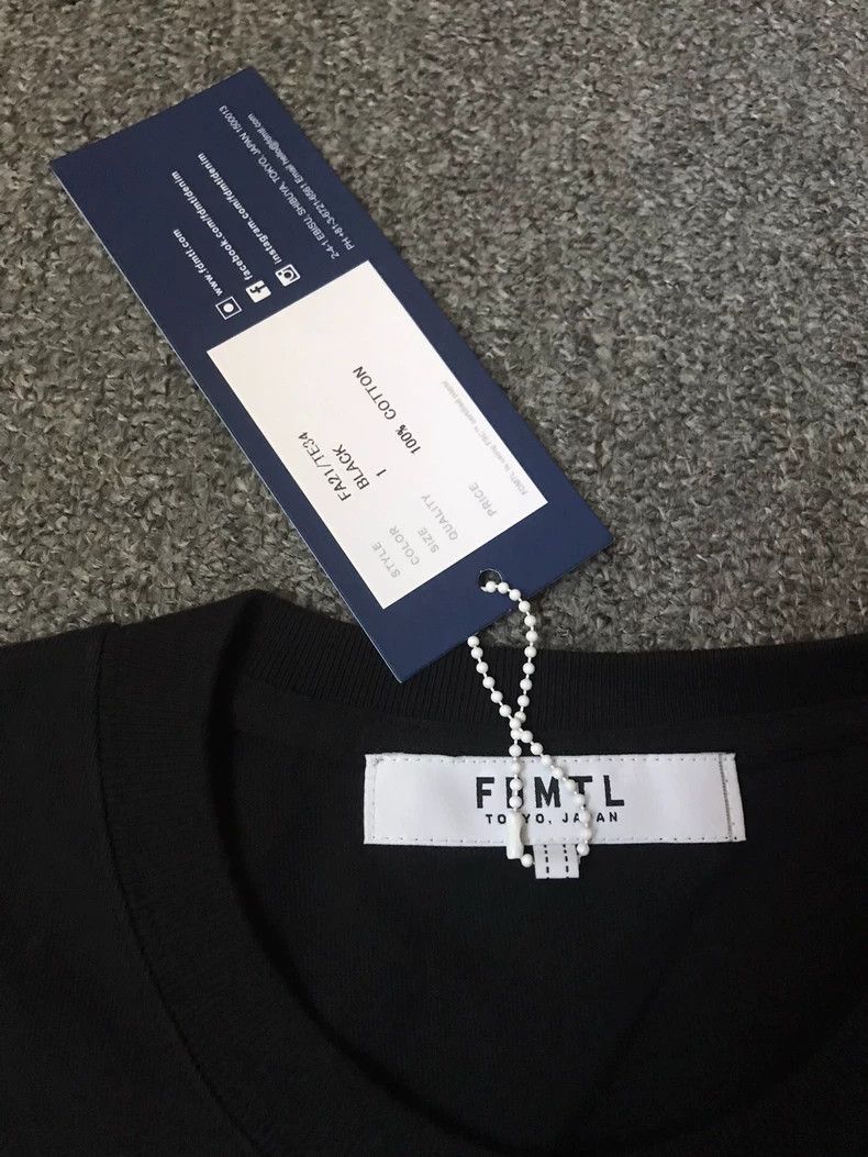 Japanese Brand Fdmtl Short Sleeve T-Shirt with Icon Embroidery Size XS / US 0-2 / IT 36-38 - 3 Thumbnail