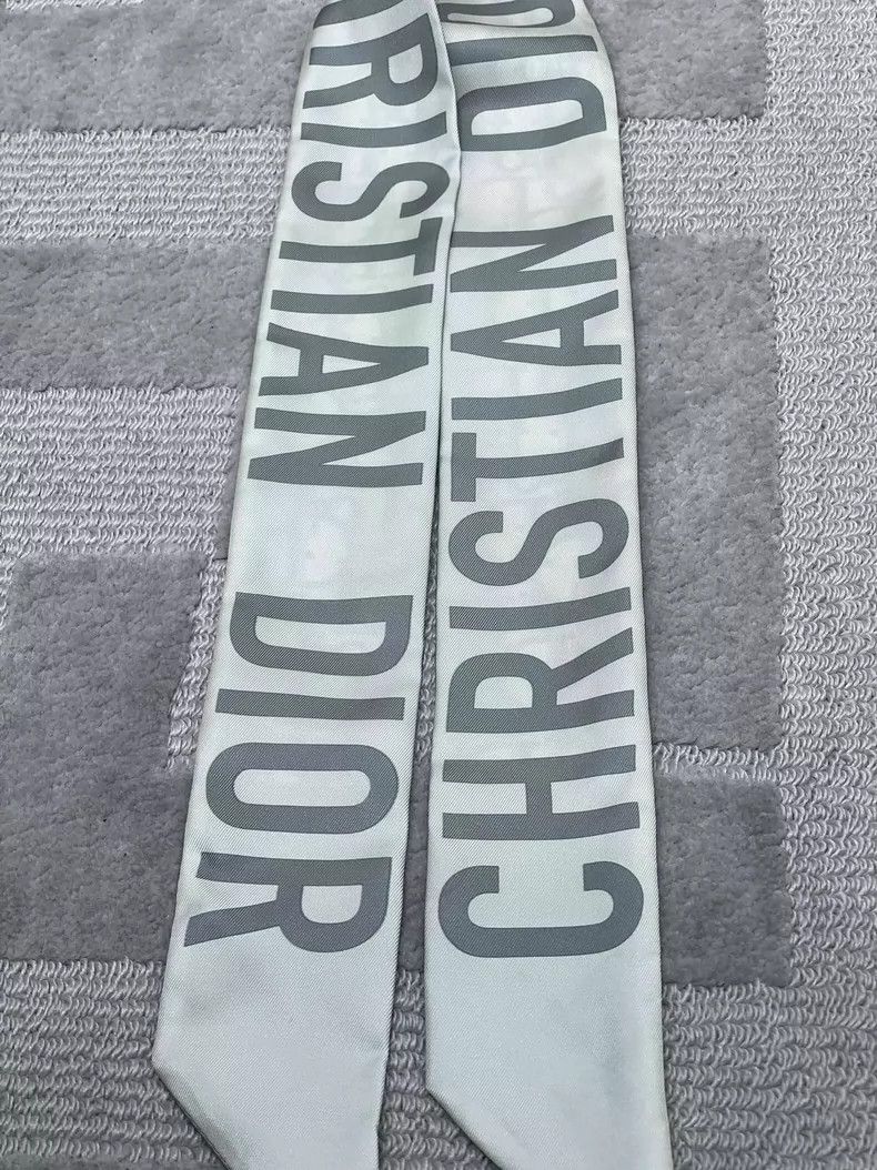 Dior Dior Silk Scarf with Logo Pattern Size ONE SIZE - 5 Thumbnail