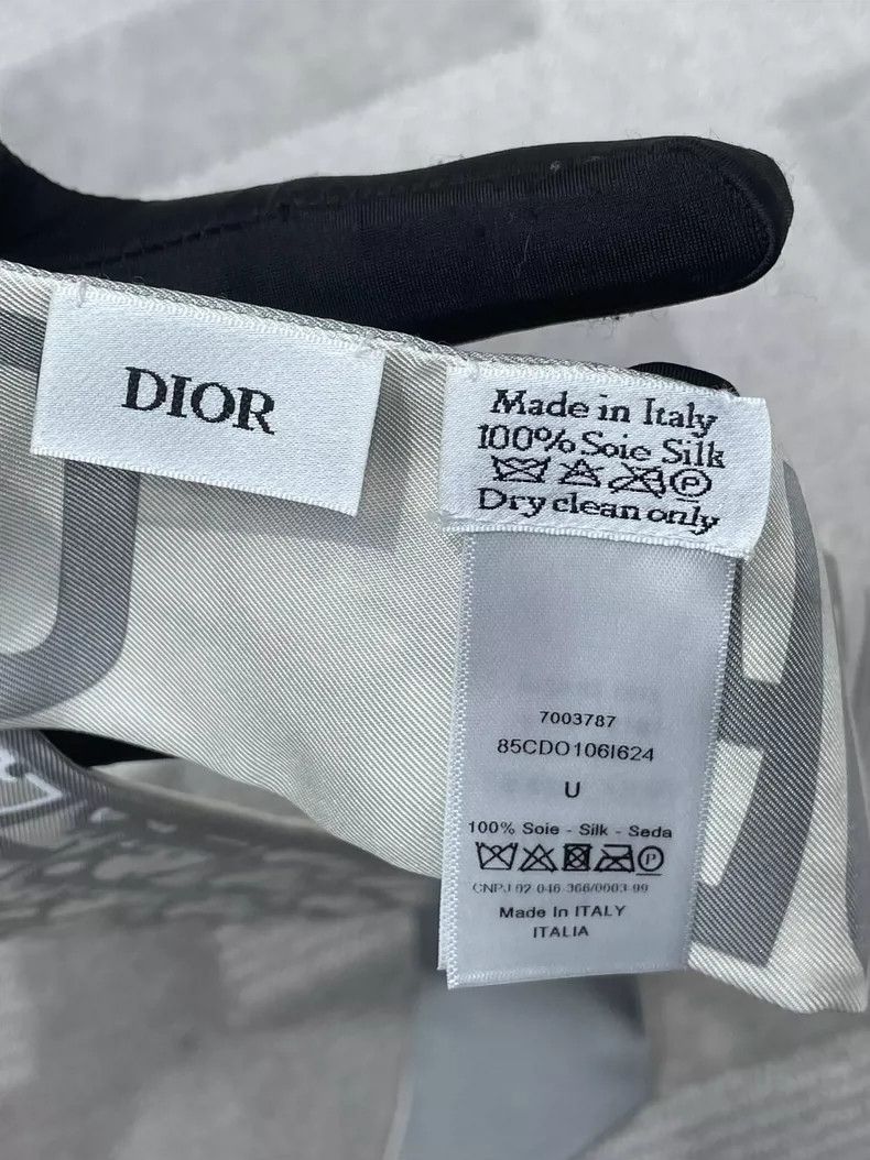 Dior Dior Silk Scarf with Logo Pattern Size ONE SIZE - 3 Thumbnail
