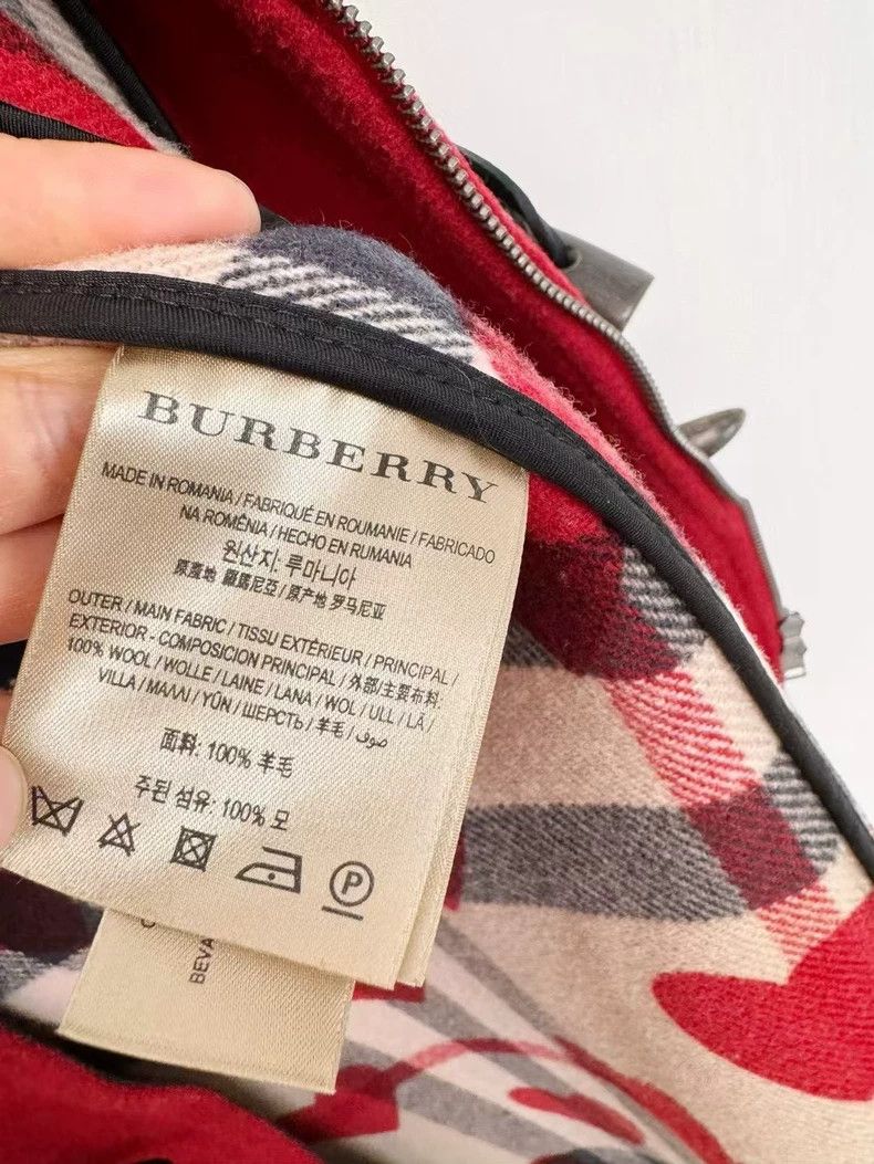 Burberry Burberry Red Wool Coat with Hood Size XS / US 0-2 / IT 36-38 - 5 Thumbnail