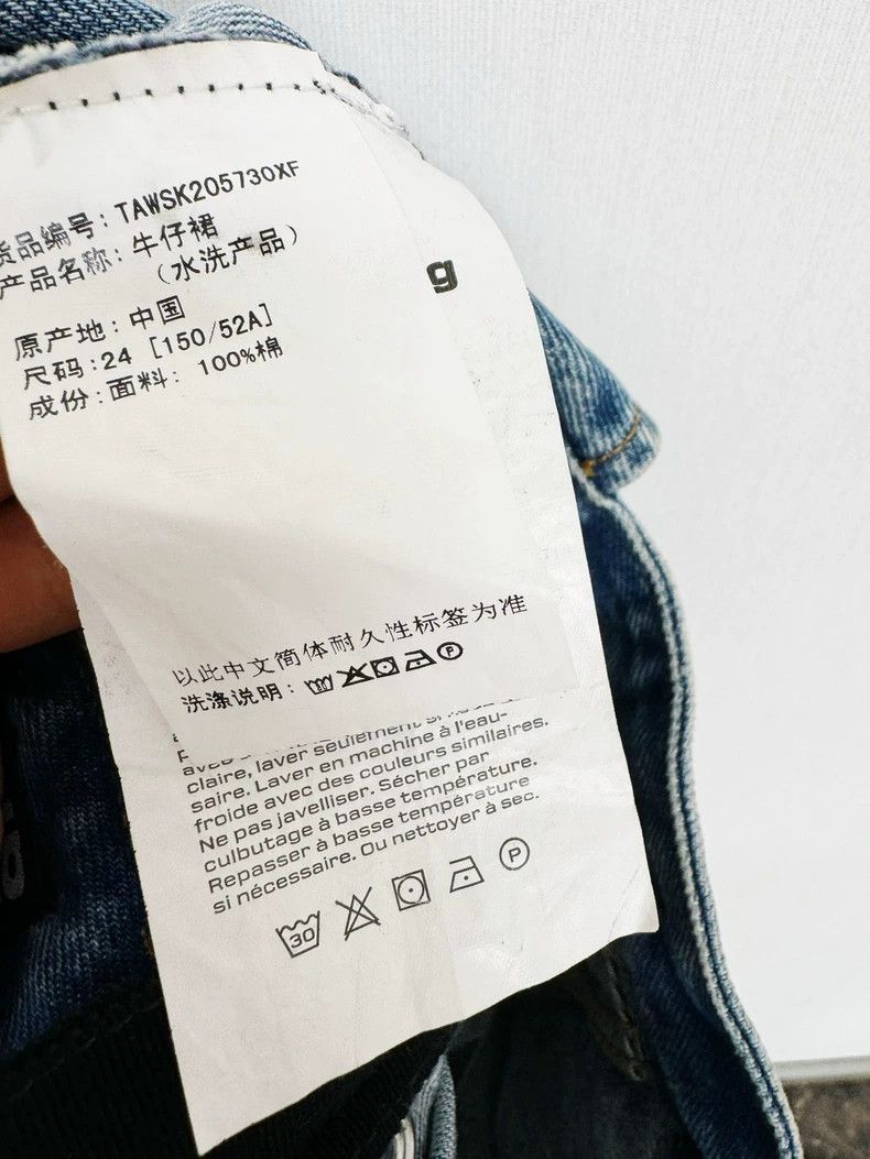 Alexander Wang Alexander Wang Denim Skirt Size 24 Size 24" / US 00 / IT 34 - 4 Thumbnail