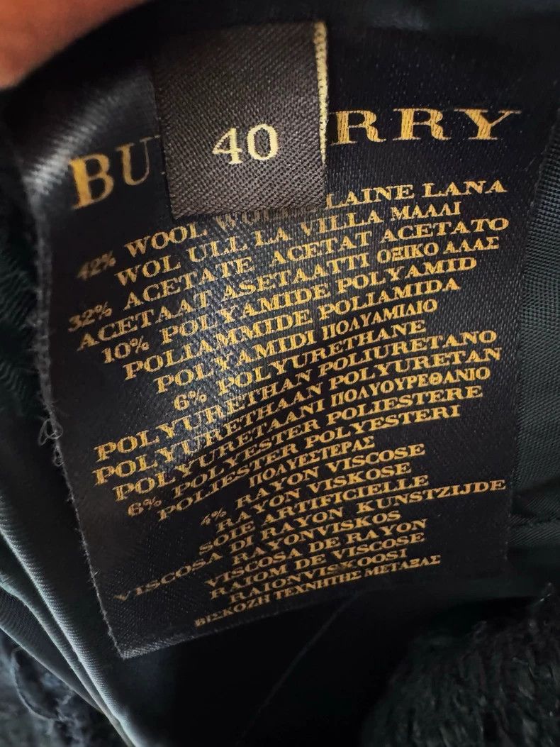 Burberry Black Wool Coat by Burberry Size M / US 6-8 / IT 42-44 - 3 Thumbnail