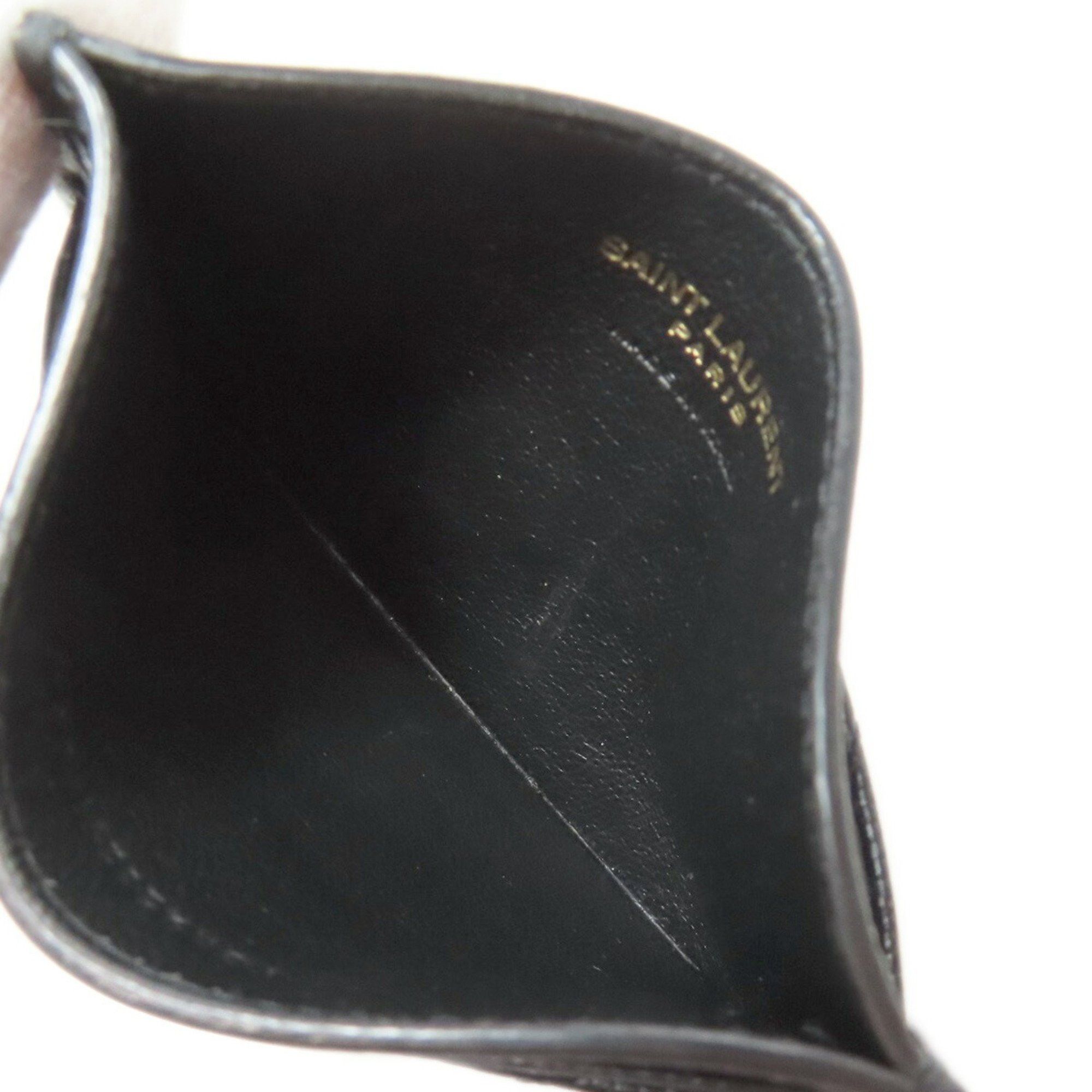 Yves Saint Laurent Yves Saint Laurent Business Card Holder/Card Case Leather Women's YVES SAINT LAURENT Size ONE SIZE - 4 Thumbnail