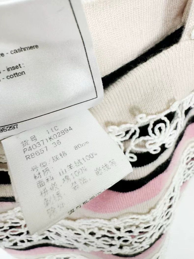 Chanel Chanel Cashmere Camisole With Stripes Size S / US 4 / IT 40 - 4 Thumbnail