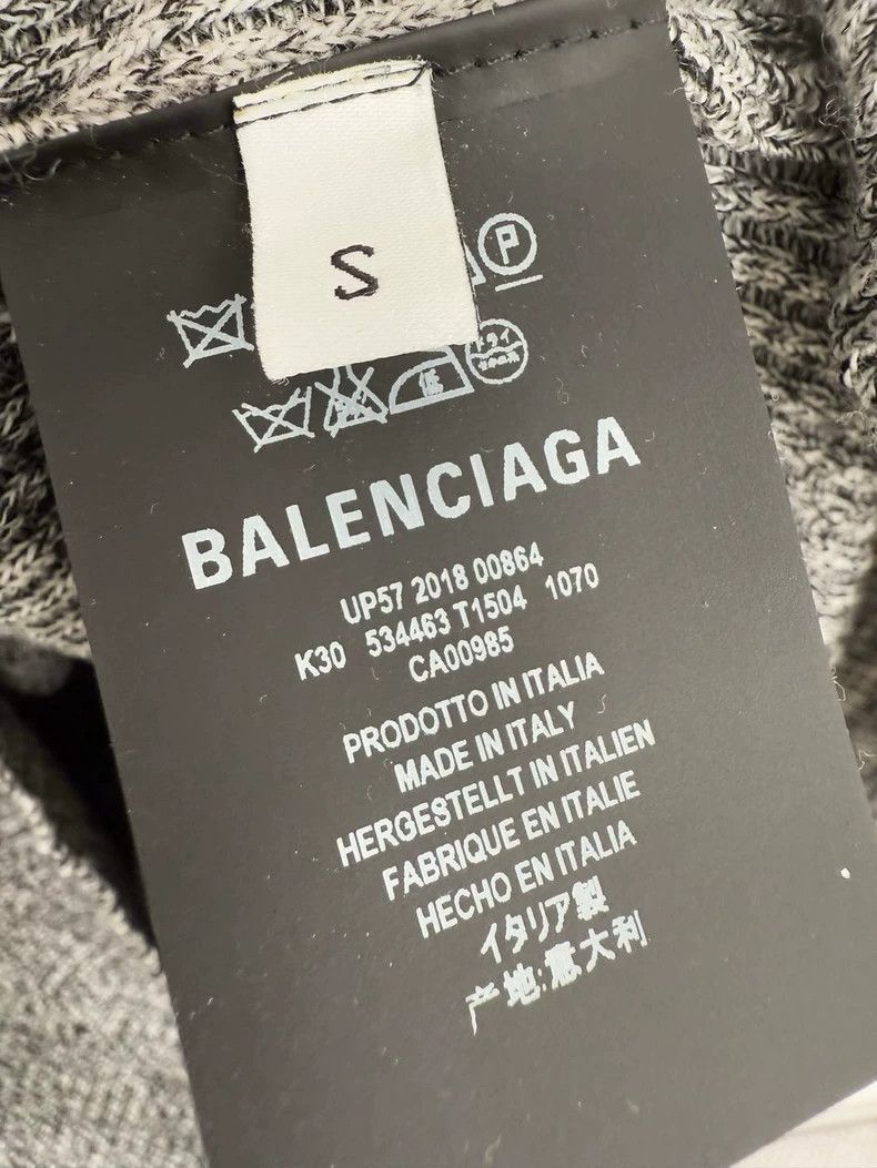 Balenciaga Balenciaga Gray Wool Sweater, Size S Size S / US 4 / IT 40 - 4 Thumbnail