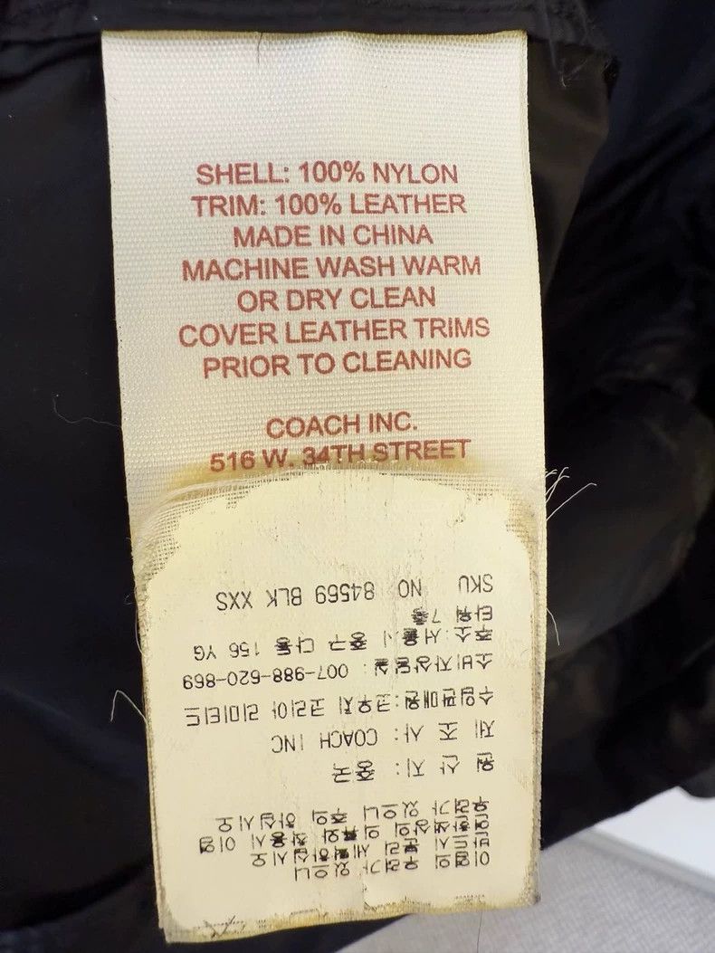 Coach Coach Nylon Jacket in Black Size XXS Size XXS / US 00 / IT 34 - 3 Thumbnail