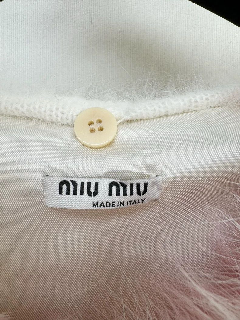 Prada Miumiu Pink Faux Fur Coat Size S / US 4 / IT 40 - 2 Thumbnail