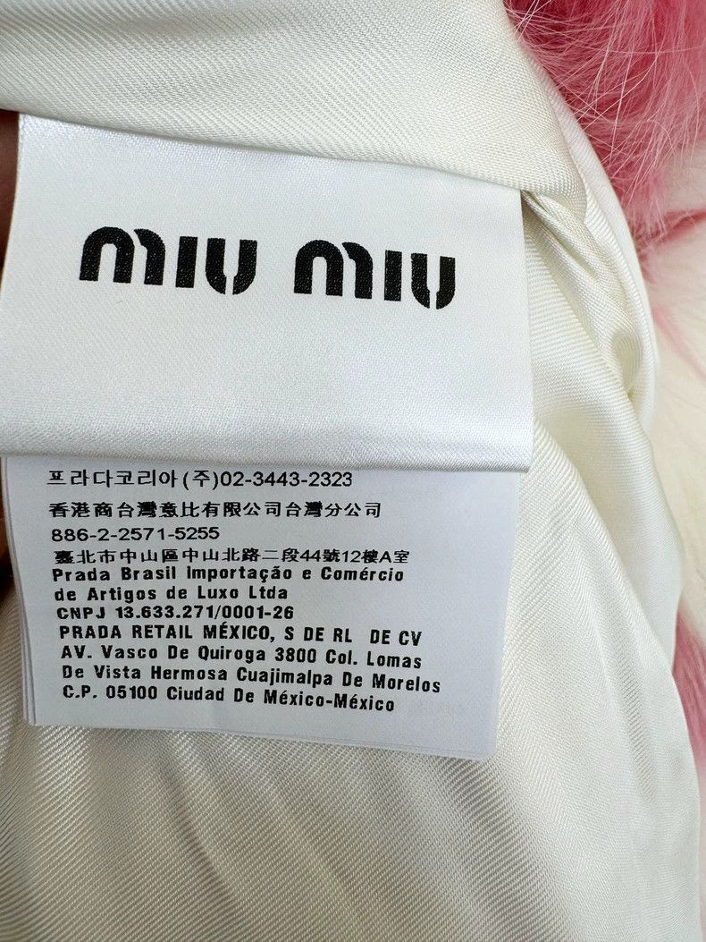 Prada Miumiu Pink Faux Fur Coat Size S / US 4 / IT 40 - 4 Thumbnail
