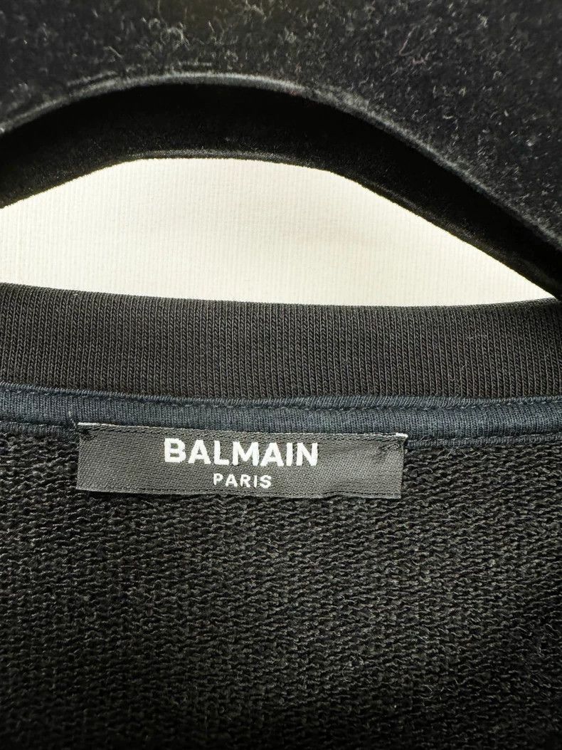 Balmain Balmain Sweatshirt with Embossed Logo Design Size S / US 4 / IT 40 - 2 Thumbnail