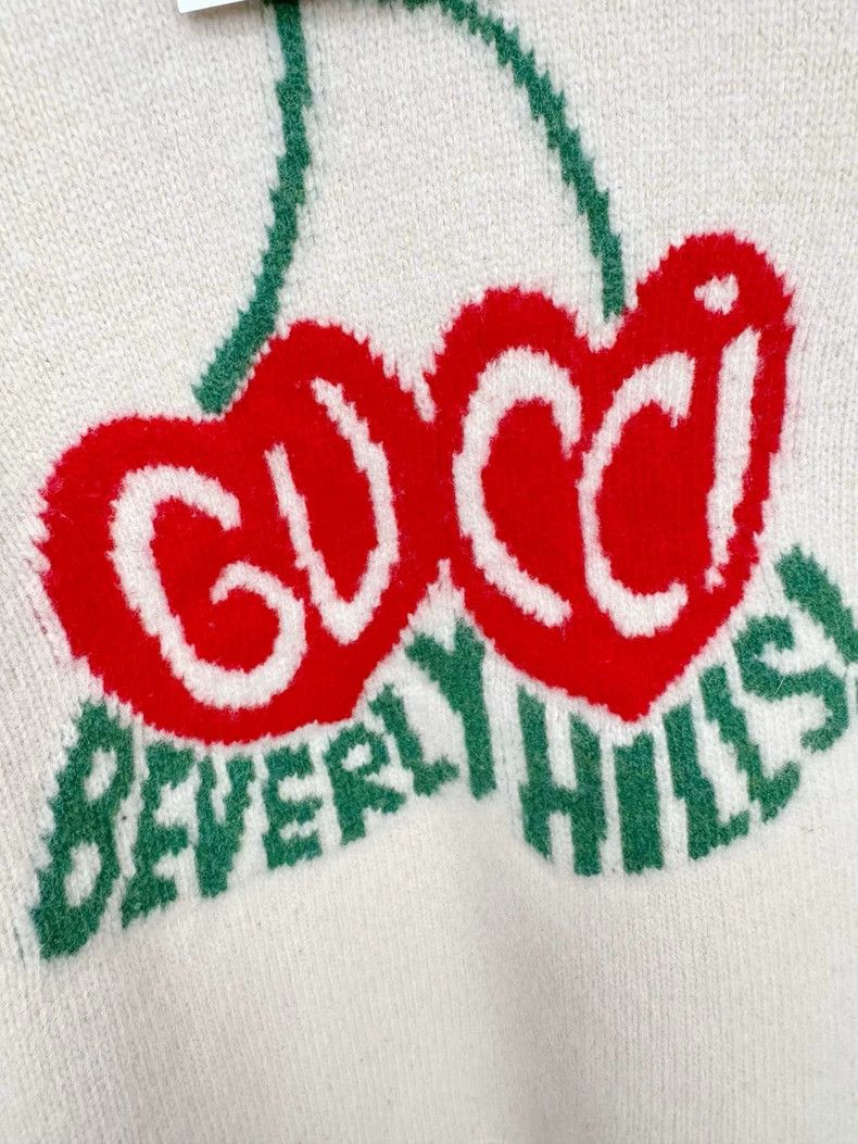 Gucci Gucci Beverly Hills Sweater with Cherry Design Size M / US 6-8 / IT 42-44 - 3 Thumbnail