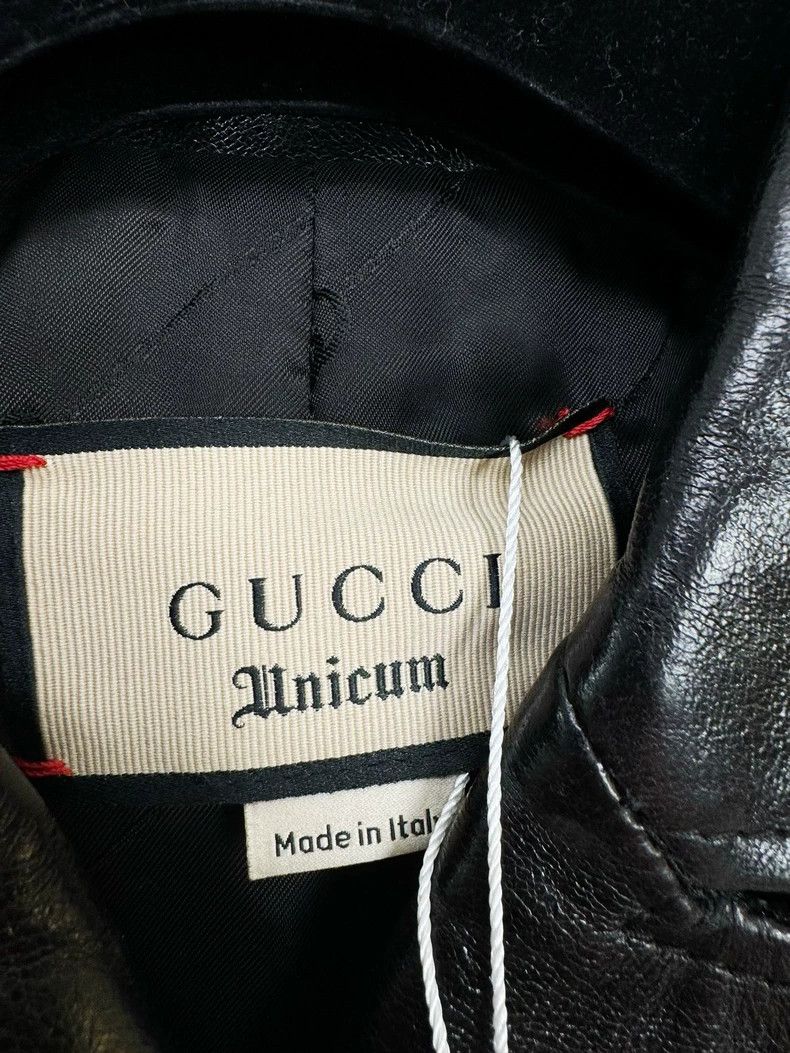 Gucci Gucci Black Leather Jacket with Minor Wear Size S / US 4 / IT 40 - 2 Thumbnail