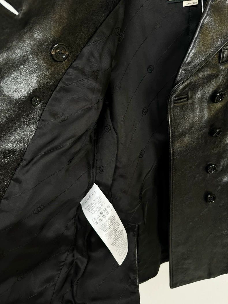 Gucci Gucci Black Leather Jacket with Minor Wear Size S / US 4 / IT 40 - 5 Thumbnail