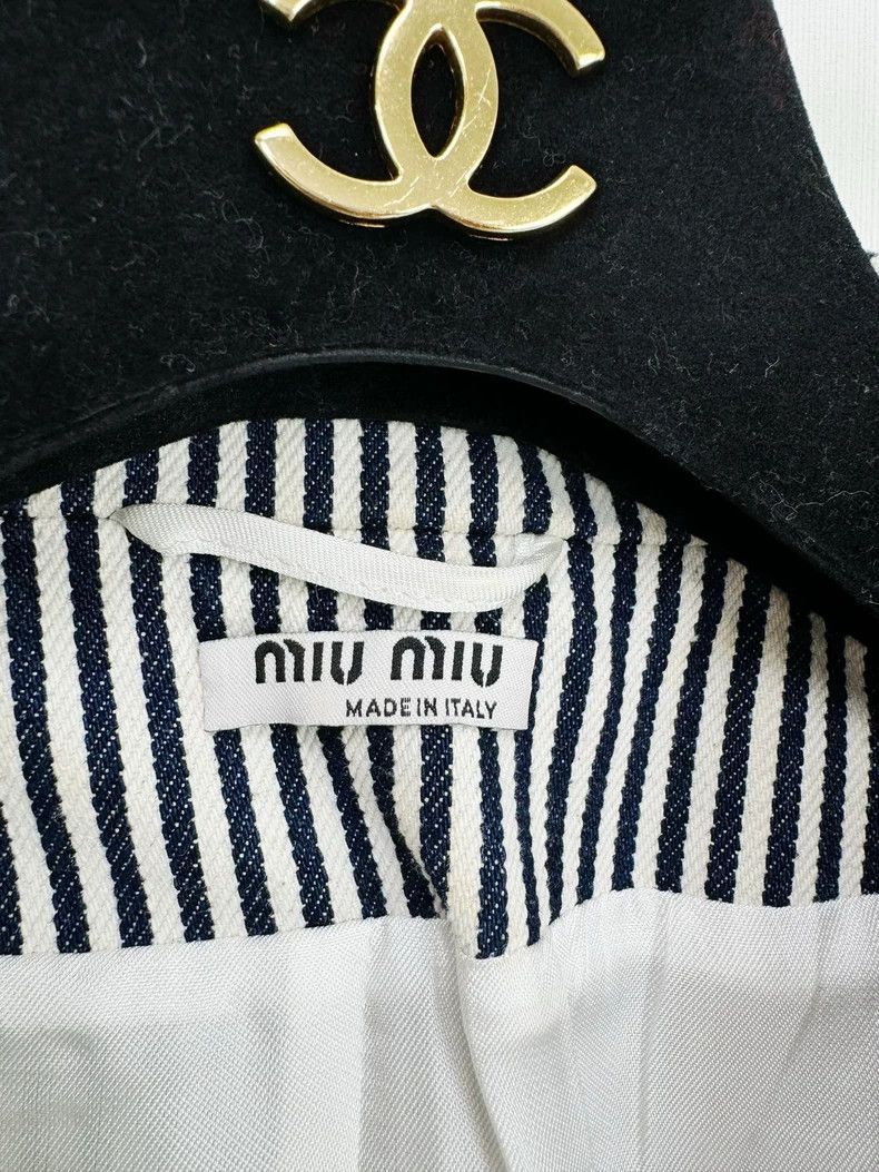 Prada Miu Miu Striped Suit Set for Spring Autumn Size M / US 6-8 / IT 42-44 - 3 Thumbnail