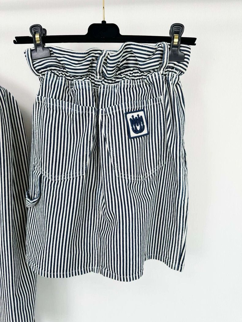 Prada Miu Miu Striped Suit Set for Spring Autumn Size M / US 6-8 / IT 42-44 - 5 Thumbnail