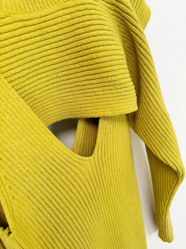 Bottega Veneta Bottega Veneta Ribbed Knit Dress for Women Size XS / US 0-2 / IT 36-38 - 3 Thumbnail