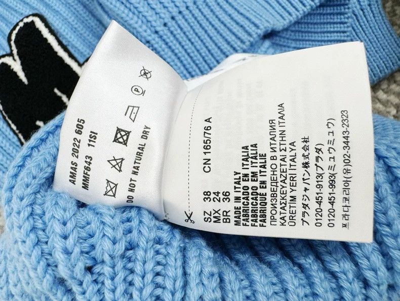 Prada Miu Miu Blue Knit Cardigan, Nearly New Size M / US 6-8 / IT 42-44 - 5 Thumbnail