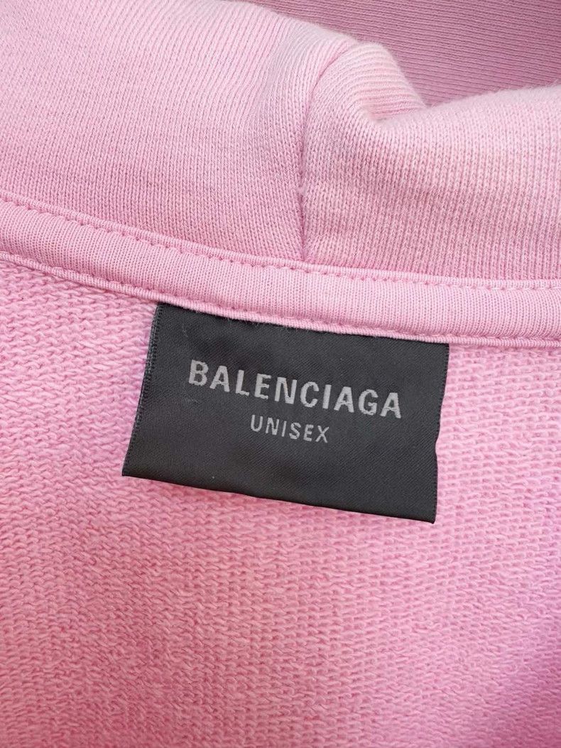 Balenciaga Balenciaga Pink Hooded Sweatshirt, Size XS Size XS / US 0-2 / IT 36-38 - 2 Thumbnail