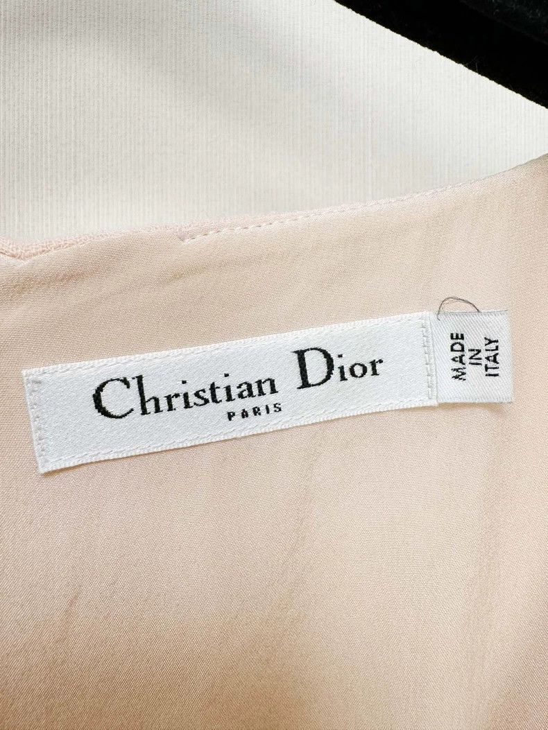 Dior Christian Dior Pink V-Neck Dress Size 36 Size S / US 4 / IT 40 - 2 Thumbnail