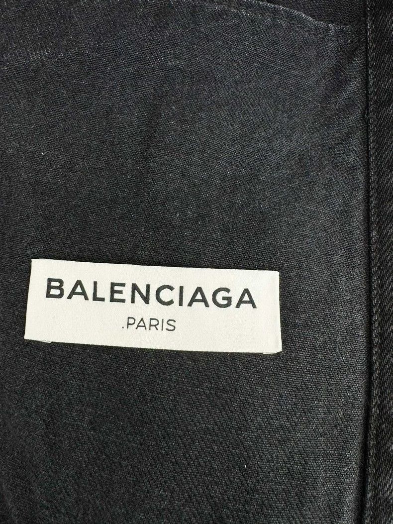 Balenciaga Balenciaga Black Denim Jacket Size 36 Size S / US 4 / IT 40 - 4 Thumbnail