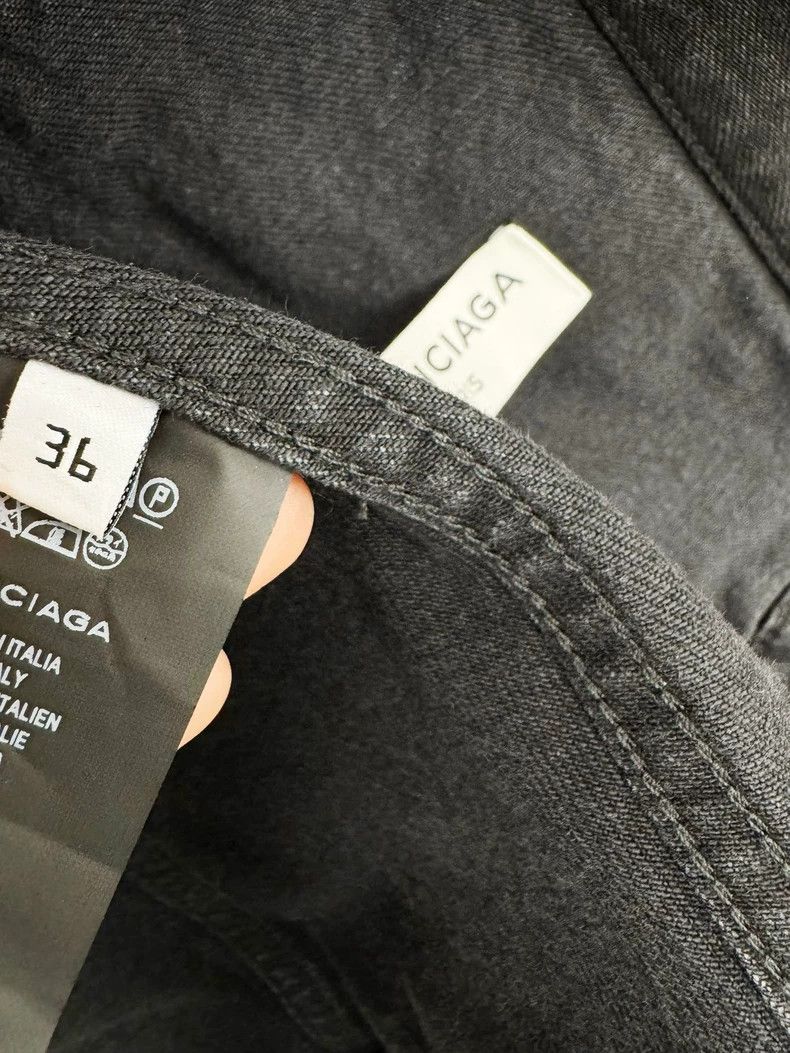 Balenciaga Balenciaga Black Denim Jacket Size 36 Size S / US 4 / IT 40 - 5 Thumbnail
