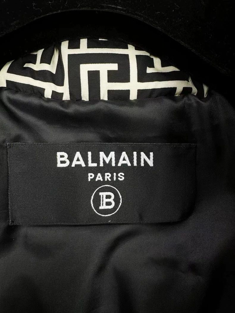 Balmain Black and White Balmain Puffer Jacket Size XS / US 0-2 / IT 36-38 - 4 Thumbnail