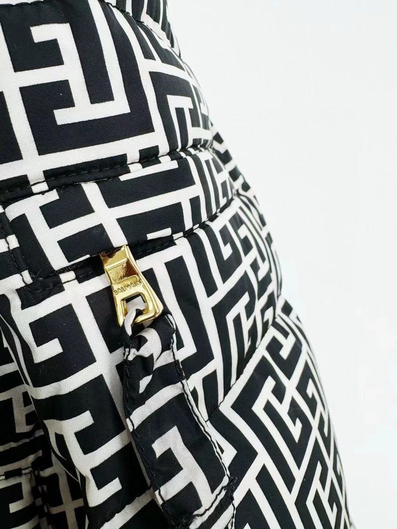 Balmain Black and White Balmain Puffer Jacket Size XS / US 0-2 / IT 36-38 - 3 Thumbnail