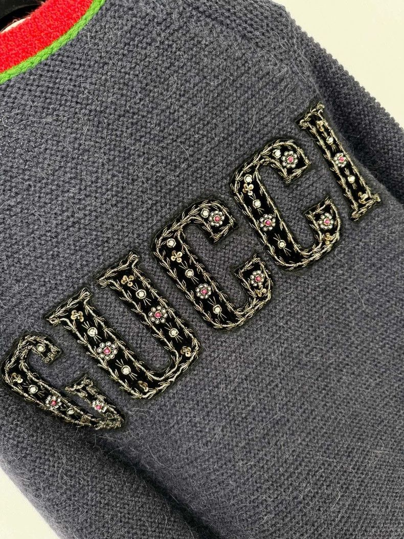 Gucci Gucci Navy Cardigan with Tags, Size M Size M / US 6-8 / IT 42-44 - 3 Thumbnail