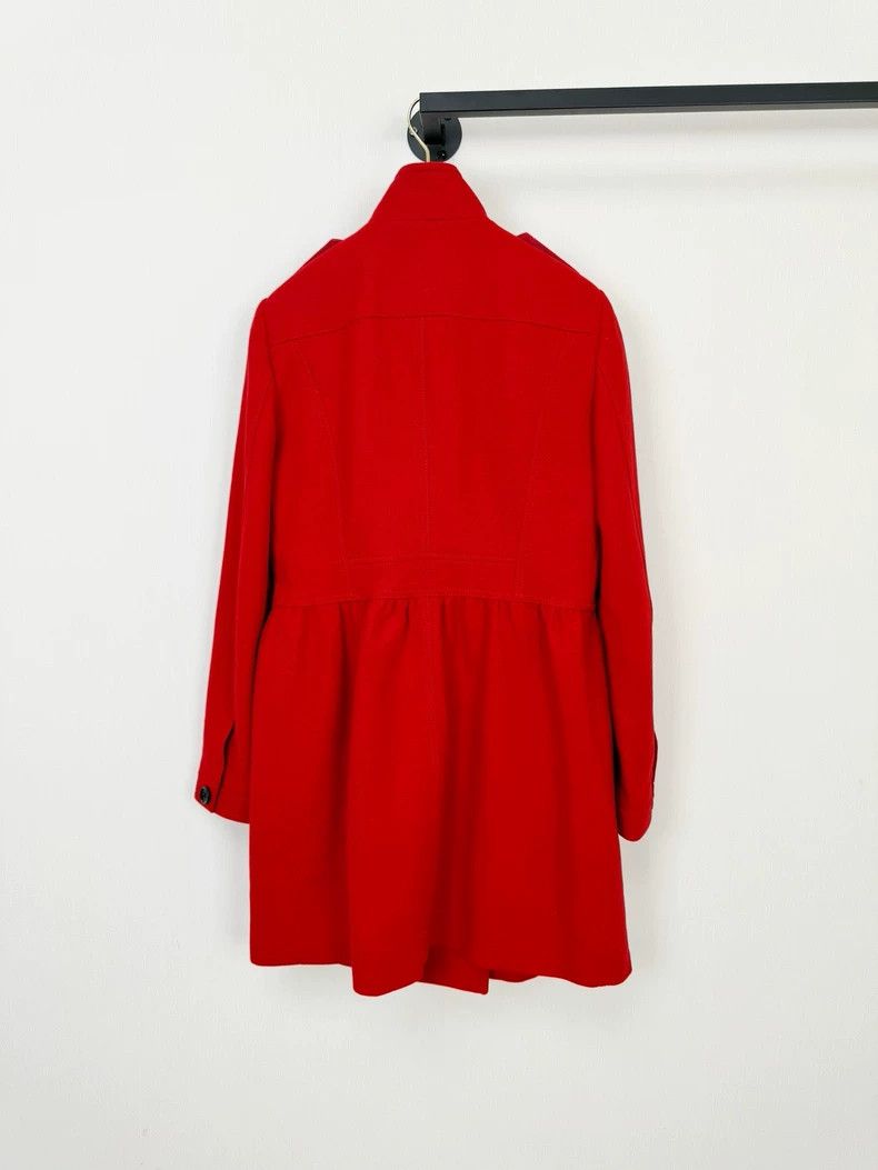 Burberry Burberry New Wool Coat Red Size UK12 Size L / US 10 / IT 46 - 7 Thumbnail