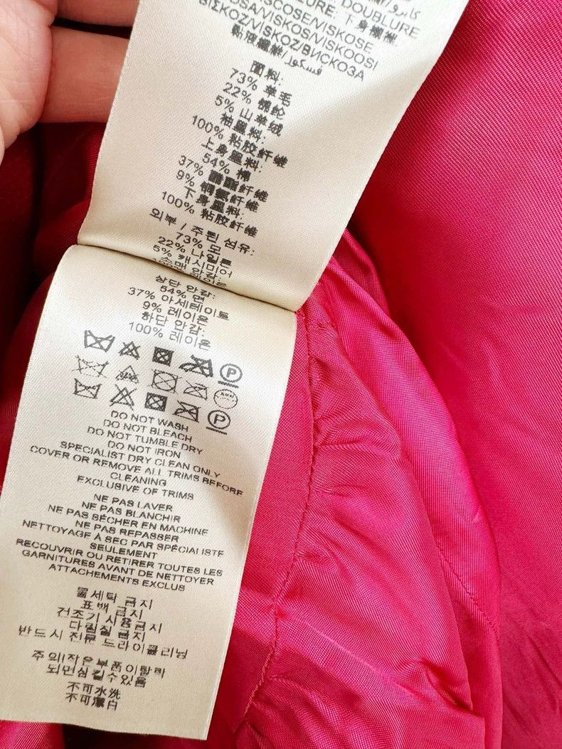 Burberry Burberry New Wool Coat Red Size UK12 Size L / US 10 / IT 46 - 6 Thumbnail