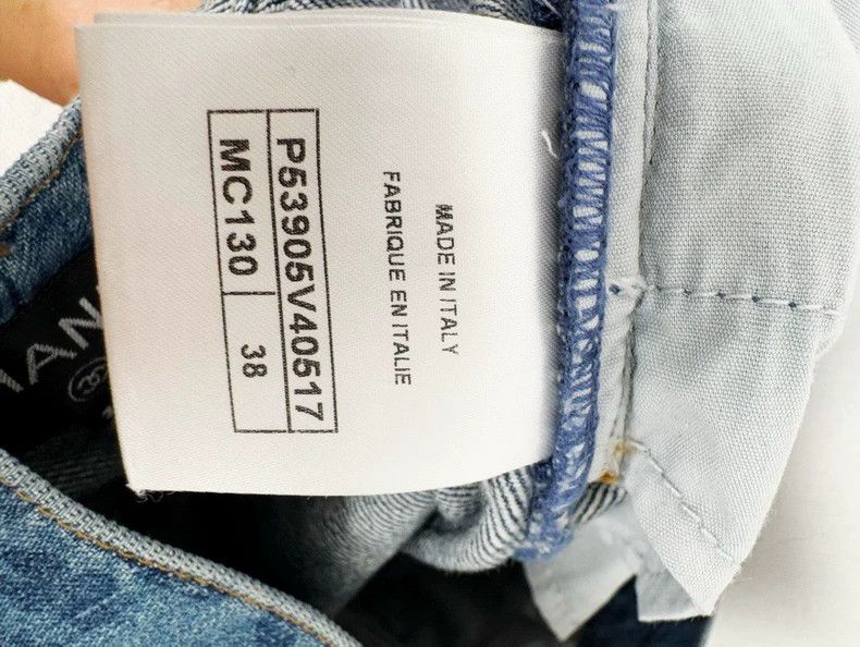 Chanel Chanel Floral Pattern Denim Pants Size 38 Size 38" / US 16 / IT 52 - 4 Thumbnail