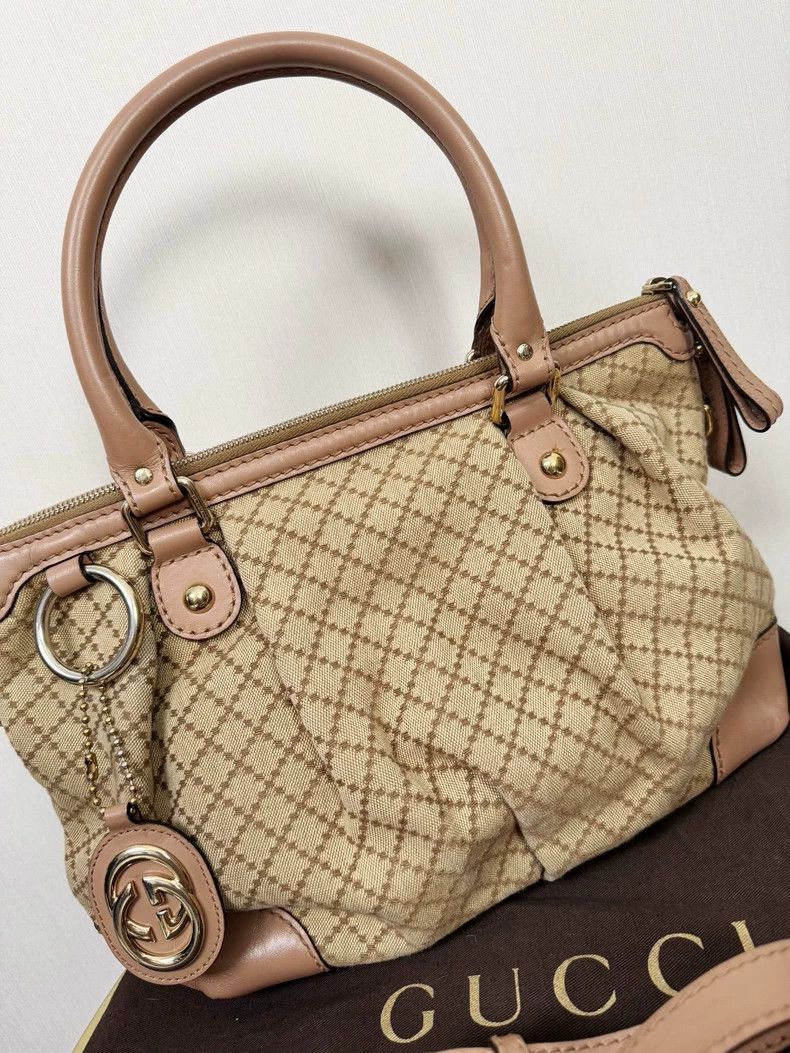 Gucci Gucci Canvas Handbag with Strap Size ONE SIZE - 2 Thumbnail