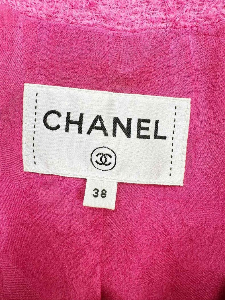 Chanel Pink Chanel Woven Coat Size 38 Size M / US 6-8 / IT 42-44 - 3 Thumbnail