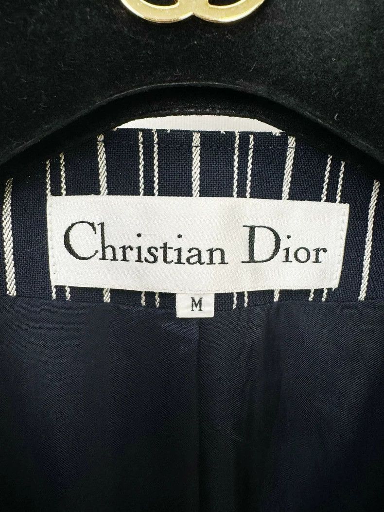 Dior Dior Striped Blazer With Shoulder Pads Size M / US 6-8 / IT 42-44 - 2 Thumbnail
